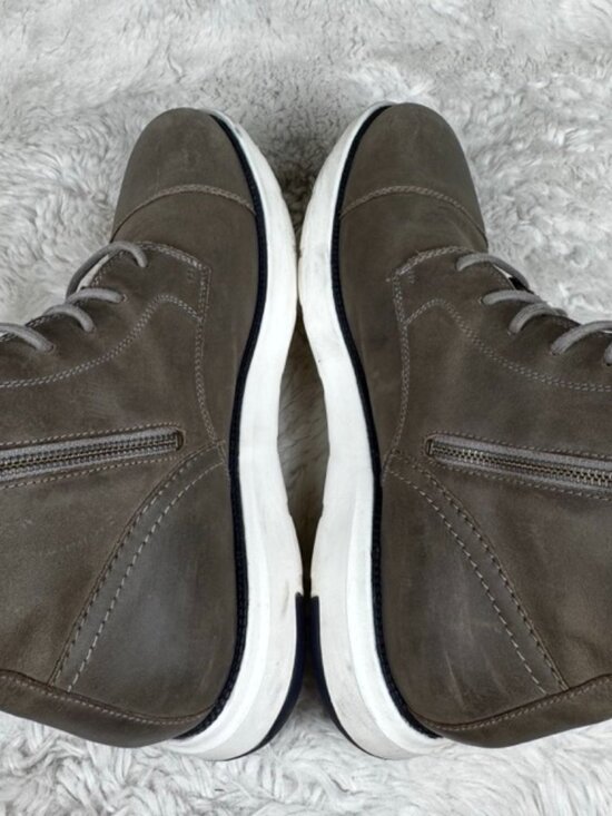 Cole Haan Grand 360 Men\'s 11.5M Gray Dress Office Ankle Chukka Boots Side Zip main image 4
